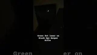 Pinty Green dot rifle laser on Black Ops Sniper Rifle