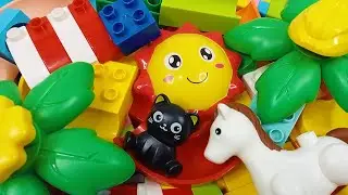 Satisfying building block marble run ☆ Build an exciting and easy marble run with lego duplo