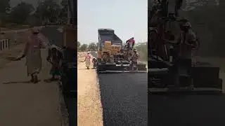 SDBC Laying #SDBC #bitumen #apollo #pavermachine #ErkamalDharua #road #Case #Tendom #pichu