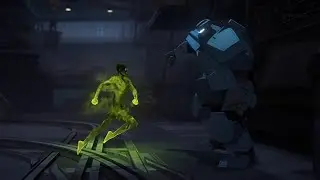 Dispatch Mecha Man Vs Toxic Superhero Fight Scene (2025)