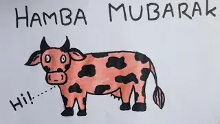 Eid Mubarak greeting card &bull; Eid ul adha making ideas easy &bull; Eid card Design &bull; Eid card drawing 2025