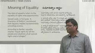 Meaning of Equality 1st Inter CIVICS