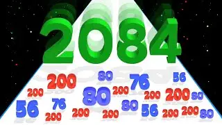 NUMBER STACK 3D RUN (Infinity Number Master) - Number Merge, Level Up Number Satisfying Gameplay