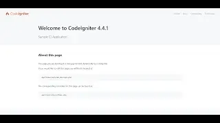 Codeigniter Installation Guide