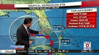 Cone for Eta still includes portion of Florida