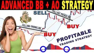 How to trade with Bollinger Band, Awesome Oscillator & Trending Line | POWERFUL scalping strategy