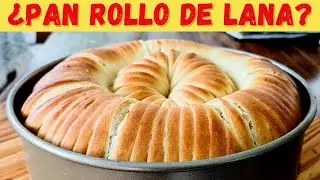 Pan ROLLO de LANA 🐑(con almendras)👉  muy original y tierno