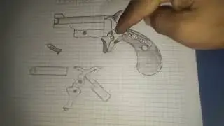 mini revolver  rex cal 22  con descascarador