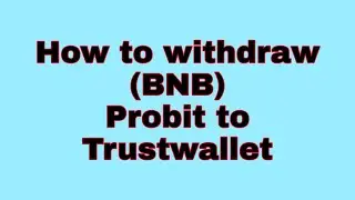 How to Withdraw BNB(BSC) From PROBIT👉🏼TRUSTWALLET❓❓❓LESS MIN. WITHDRAWAL ❓❓YES!