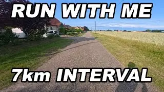 Run With Me ~7km interval running (FIRST TIME!)