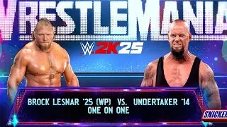 WWE 2k25 - Брок Леснар против Андертейкера '14: Одиночный матч на WrestleMania 41