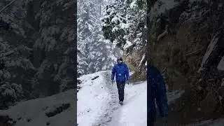 Snowfall in Town | Hunza Valley pakistan #youtubeshorts #hunzavalley #snow