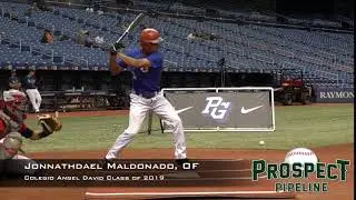 Jonnathdael A Gonzalez Maldonado, OF, Colegio Angel David Class of 2019, Swing  Mechanics at 240 FPS