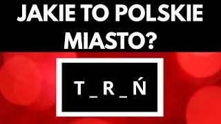 PRZETESTUJ SWOJĄ WIEDZĘ O POLSCE - CZY ZNASZ TE MIASTA? Uzupełnij litery. #quiz #popolsku