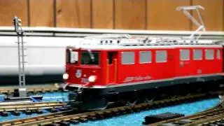 RhB KISS Ge6/6 II 703 and LGB B2221 Steel Coach
