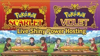 Pokemon Scarlet Violet Hunting Shiny Live and Power Hosting legit Union Circle Sandwich !bingx