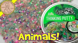 Crazy Aaron's Hide Inside Animals Jumbled Jungle Thinking Putty
