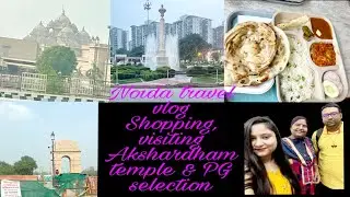 Noida day 2 |HCL Technologies||PG near HCL|#vlog #indiagate #akshardham #delhi #noida #hcl #job