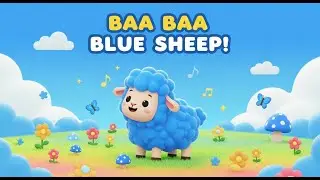 Baa Baa Blue Sheep 🐑 | Fun Color Nursery Rhyme by DodoVerse for Kids
