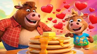 🥞Bison Family Funtime A Busy Morning Gone Wrong!  Kids & Family Animation