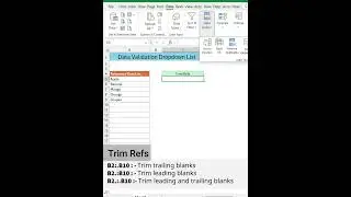 No Extra Space in Excel Drop-Down List | No Formula Needed! 😲 #excel #excelshortcuts #exceltricks