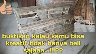 cara membuat rak bunga dari bambu bahan mudah di temukan