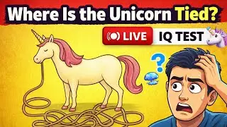 Where Is the Unicorn Tied? 🦄 | Live IQ Test 🔴 | Brain Puzzle Game 🧠