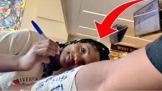 Having college girls sign my Cast!