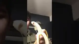 eating the brown spot on the banana?