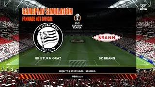 SK Sturm Graz vs SK Brann | Europa League Gameplay Simulation | Fan-Made