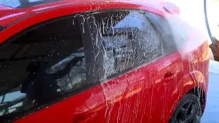 APPLYING WAX FROM FRA-BER AT AUTOWASH NORTHGATE