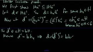 21 Coset theorem