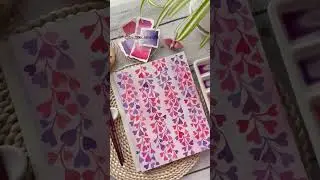 A lovely watercolor heart pattern from my book Modern Watercolor Workshop. Find the book on Amazon.