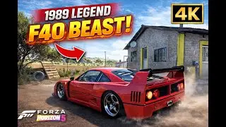 Ferrari F40 Competizione 1989 🔥 Pure Turbo Beast | Forza Horizon 5 (4K)