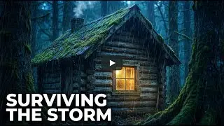 Heavy Rain on a Tiny Wooden Hut in the Forest | Rain Sounds for Sleeping, Relaxation & Study