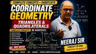 Coordinate Geometry | Triangles & Quadrilaterals | Complete Concepts & Shortcuts | By Neeraj Sir