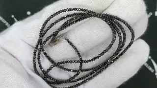 Genuine Black Diamond Hip Hop Chain | 2MM 30 Carat