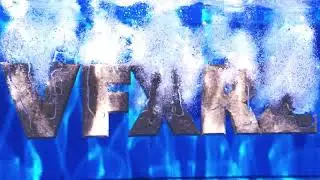 Liquid and water Dropping Foam and bubbles 3D Animation test | Logo Animation