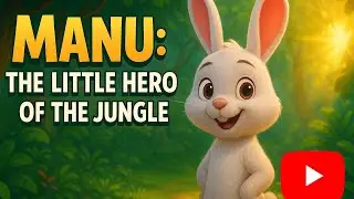 Manu: The Little Hero of the Jungle 🐰🌳 | Urdu Moral Story for Kids | Pixar Style Animated Kahani
