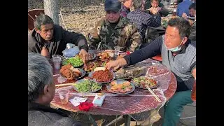 山东农村吃席现场，260元12个菜4个碗，味道好价格实惠