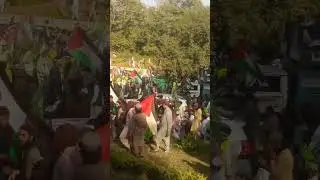 Tofan al-Aqsa Million March, Islamabad, head of Tehreek-e-Labaik Pakistan, Hafiz Saad Hussain Rizvi.