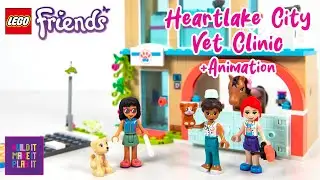 Lego Friends Heartlake City Vet Clinic 2021 (41446) - Build & Animation