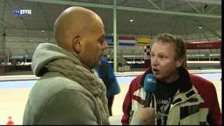 Voorbereidingen op schaatstocht Reschensee