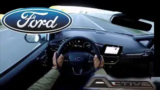 Ford Fiesta Active 1.0 EcoBoost POV Testdrive AUTOBAHN acceleration & speed