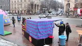 Kyiv Under Yarn Bomb Attack