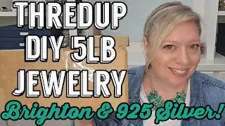 925 Sterling Silver & Brighton in this Thredup DIY 5lb Jewelry Jar Rescue Box Unboxing! #jewelryjar