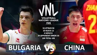 Болгария - Китай | Волейбол VNL 2023