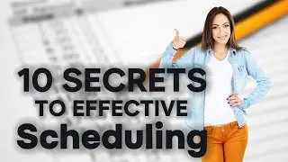 10 Secrets to Effective Scheduling #EffectiveScheduling #ProductivityTips #TimeManagement #lifehacks