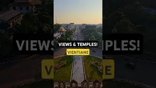 Vientiane Gems: Views & Temples! #travel #shorts #laos