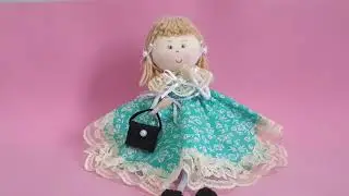 Como fazer uma Boneca cheirosa feita de fuxico linda e fácil, feita a mão com Cris Pinheiro ❤